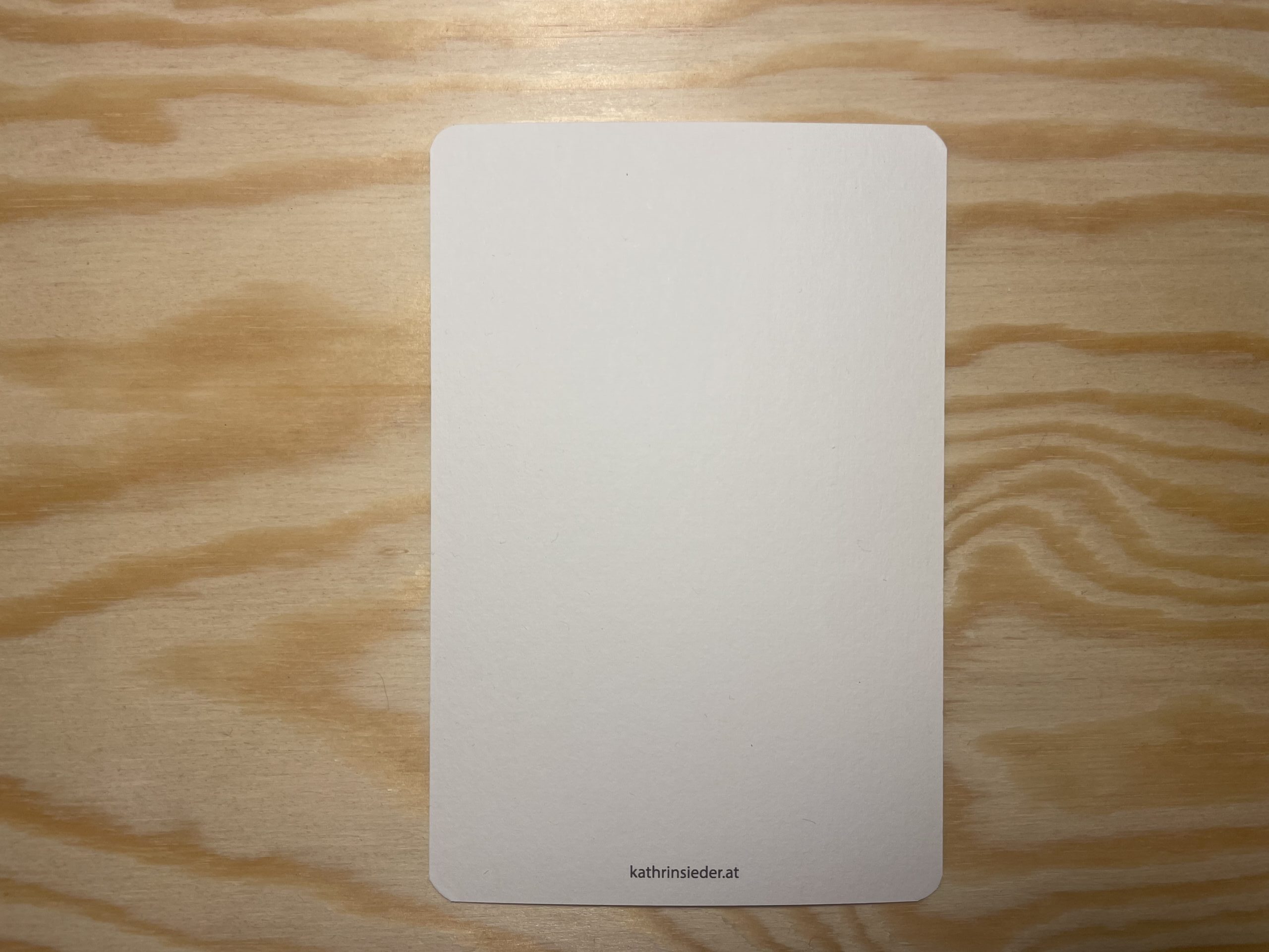 Rückseite Krafttier Postkarte