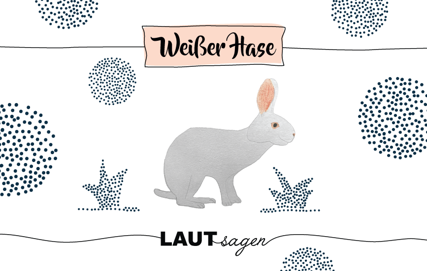Krafttier weißer Hase
